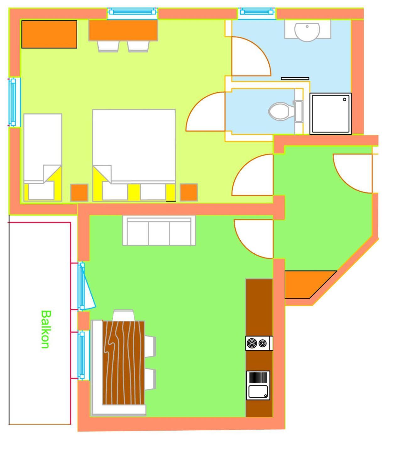 Bed and Breakfast Haus Ofner am Kreischberg Sankt Georgen ob Murau Zimmer foto